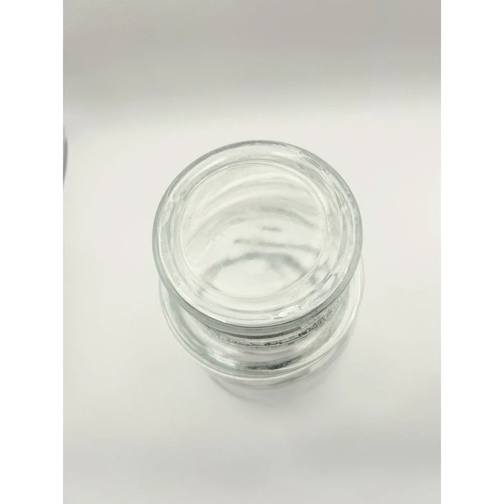 Christmas Snowman Apothecary Clear Glass Small 7.5
